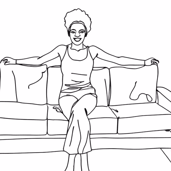 Vision Board Manifestation Body Language Pose No. 2 The Couch Pose