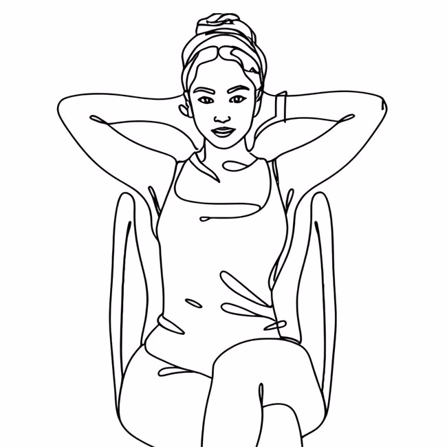 Vision Board Manifestation Body Language Pose No. 3 Hands Behind Head